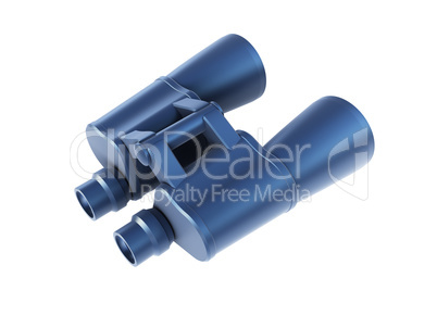 isolated binoculars 3d render