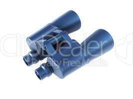 isolated binoculars 3d render