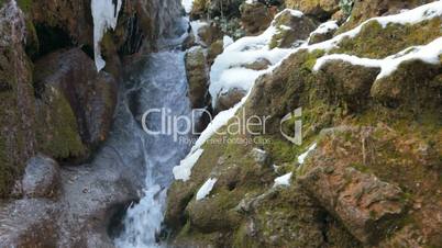 waterfall in winter