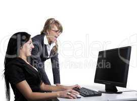 womans in a office