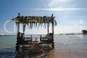 Lounges on the beach