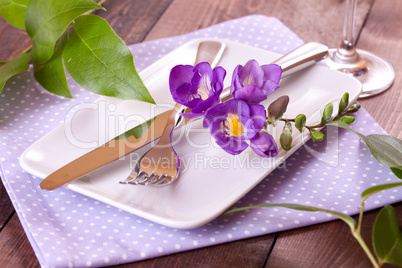 festliches Tischgedeck / festive table setting