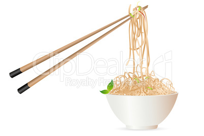 noodles with chopstick
