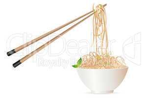 noodles with chopstick