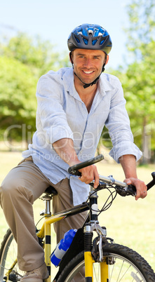 Man with his bike