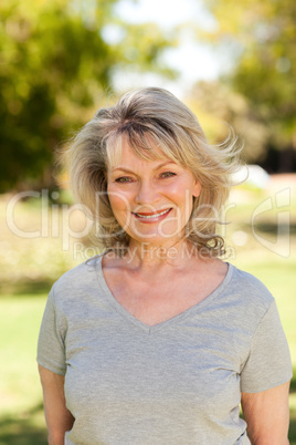 Portrait of a senior woman in the park
