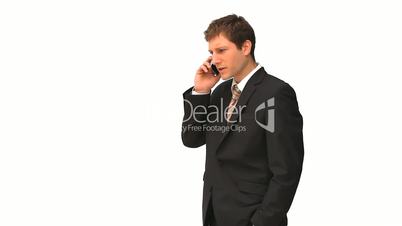 Geschäftsmann am Telefon