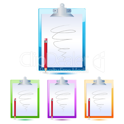 letter pad with pencil