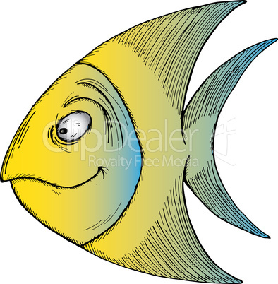 Tropical Cartoon Fish