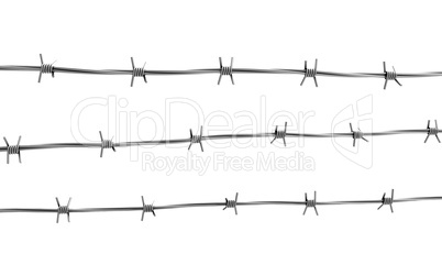 Barbed wire three lines