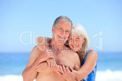 Happy couple on the beach