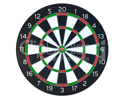 Dartboard front view