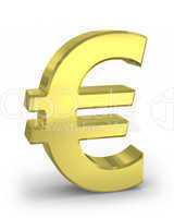 Gold euro sign