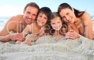 Family at the beach