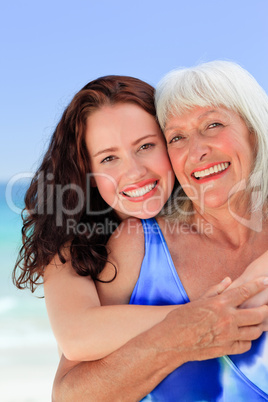 Senior woman with her daughter