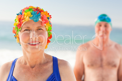 Senior couple at the beach