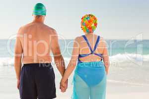 Senior couple at the beach
