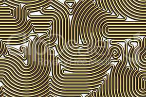 Gold strip tiled pattern