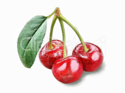 Cherry - three cherries