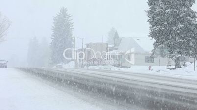 Snow blizzard small rural town P HD 8663