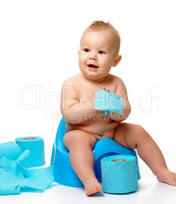 Child on potty