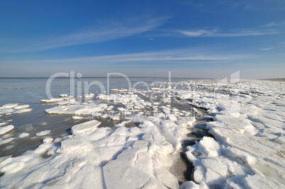 Wattenmeer im Winter