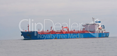 Tanker sailing in the sea