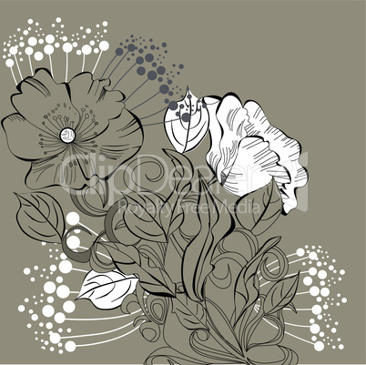 Background with floral element