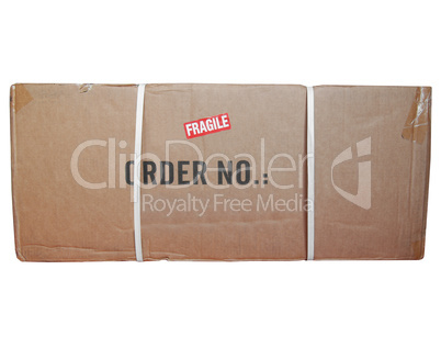 Packet parcel isolated