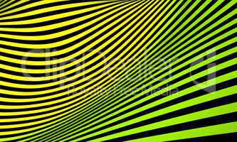 psychedelic stripes - green yellow black 01