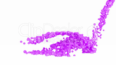 Purple Liquid on white background - 04