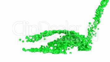 Green Liquid on white background - 05