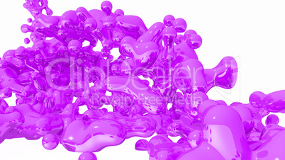 Purple Liquid on white background - 05