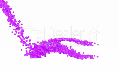 Purple Liquid on white background - 07