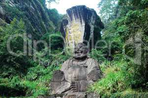 Statue of smiling buddha