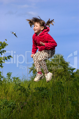 Jumping kid