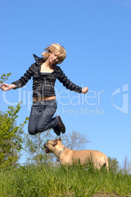 jumping girl