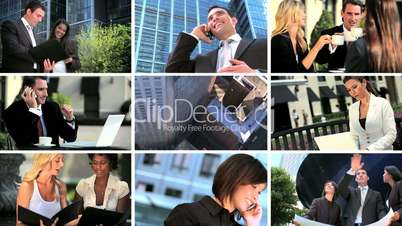 Montage of Modern Business