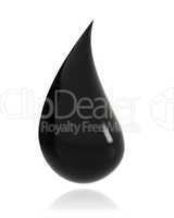 Glossy drop of oil