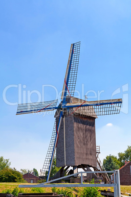 Old windmill in the field