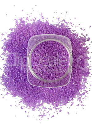 Lavender salt in jar