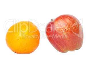 Orange and apple