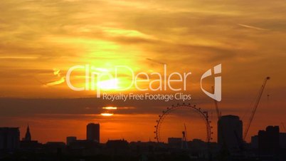 Sunset London Eye