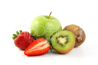 Erdbeere, Apfel, Kiwi