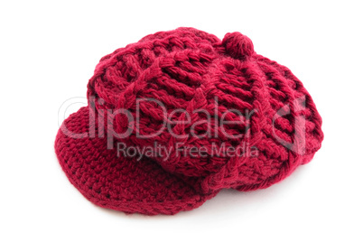 Red wool cap