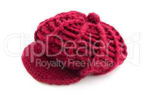 Red wool cap