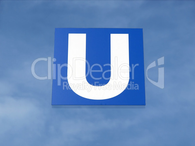 U-bahn sign