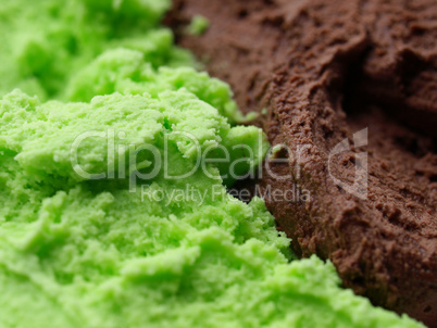 Mint chocolate ice cream