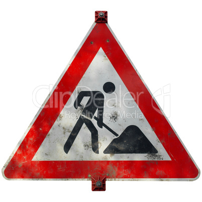 Roadworks sign