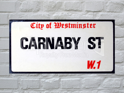 Carnaby Street sign